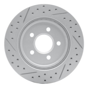 Ford Thunderbird Brake Rotor (1) - Rear Right - DFC - Drilled & Slotted Geoperformance - `00-`06
