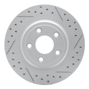 Ford Thunderbird Brake Rotor (1) - Rear Right - DFC - Drilled & Slotted Geoperformance - `00-`06