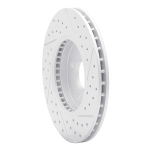 Ford Focus Brake Rotor (1) - Front Left - DFC - Drilled & Slotted Geoperformance - `02-`04