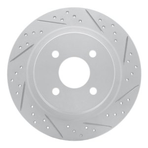 Ford Focus Brake Rotor (1) - Rear Right - DFC - Geoperformance Rotor - Drilled and Slotted - `02-`04 Ford Focus Brake Rotor (1) - Rear Right - DFC - Geoperformance Rotor - Drilled and Slotted - `02-`04