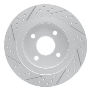 Ford Focus Brake Rotor (1) - Rear Right - DFC - Geoperformance Rotor - Drilled and Slotted - `02-`04 Ford Focus Brake Rotor (1) - Rear Right - DFC - Geoperformance Rotor - Drilled and Slotted - `02-`04