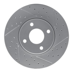 Ford Ecosport Brake Rotor (1) - Front Right - DFC - Drilled & Slotted Geoperformance - `05-`12