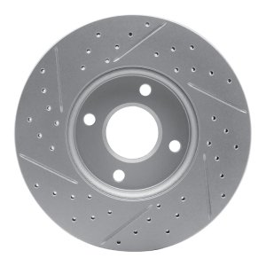 Ford Ecosport Brake Rotor (1) - Front Right - DFC - Drilled & Slotted Geoperformance - `05-`12