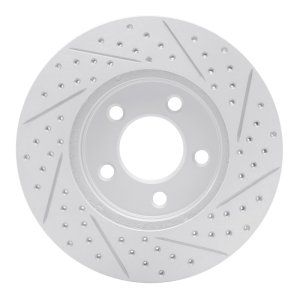 Ford Mustang Brake Rotor (1) - Front Left - DFC - Geoperf, Drilled & Slotted - `05-`10 Ford Mustang Brake Rotor (1) - Front Left - DFC - Geoperf, Drilled & Slotted - `05-`10