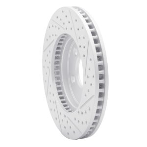 Ford Mustang Brake Rotor (1) - Front Left - DFC - Geoperf, Drilled & Slotted - `05-`10 Ford Mustang Brake Rotor (1) - Front Left - DFC - Geoperf, Drilled & Slotted - `05-`10