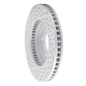 Ford Mustang Brake Rotor (1) - Front Right - DFC - Geoperformance Rotor - Drilled & Slotted - `05-`10