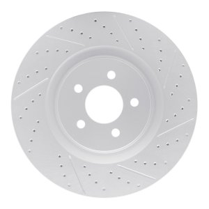 Ford Mustang Brake Rotor (1) - Front Right - DFC - Geoperf Rotors - Drill & Slot - `07-`14