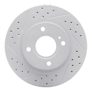 Ford Figo Brake Rotor (1) - Front Left - DFC - Drilled & Slotted Geoperformance - `11-`19