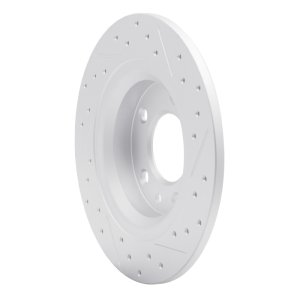 Ford Fusion Brake Rotor (1) - Rear Left - DFC - Drilled & Slotted Geoperformance - `98-`15