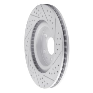 Ford Mustang Brake Rotor (1) - Front Right - DFC - Geoperformance Drilled & Slotted - `11-`14 Ford Mustang Brake Rotor (1) - Front Right - DFC - Geoperformance Drilled & Slotted - `11-`14