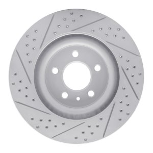 Ford Mustang Brake Rotor (1) - Front Right - DFC - Geoperformance Drilled & Slotted - `11-`14 Ford Mustang Brake Rotor (1) - Front Right - DFC - Geoperformance Drilled & Slotted - `11-`14