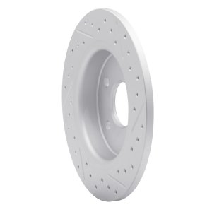 Ford Focus Brake Rotor (1) - Rear Left - DFC - Geoperformance Drilled & Slotted - `12-`18 Ford Focus Brake Rotor (1) - Rear Left - DFC - Geoperformance Drilled & Slotted - `12-`18