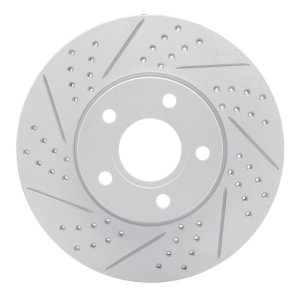 Ford C-Max Brake Rotor (1) - Front Left - DFC - Geoperformance Drilled & Slotted - `12-`18