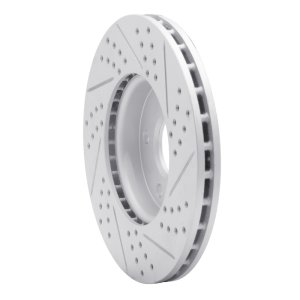 Ford C-Max Brake Rotor (1) - Front Left - DFC - Geoperformance Drilled & Slotted - `12-`18