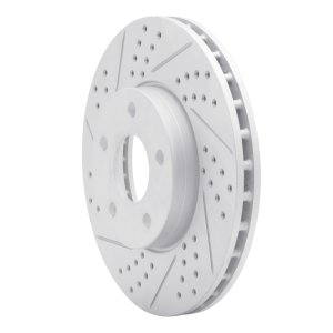 Ford C-Max Brake Rotor (1) - Front Left - DFC - Geoperformance Drilled & Slotted - `12-`18