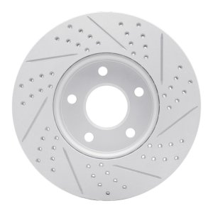 Ford C-Max Brake Rotor (1) - Front Left - DFC - Geoperformance Drilled & Slotted - `12-`18