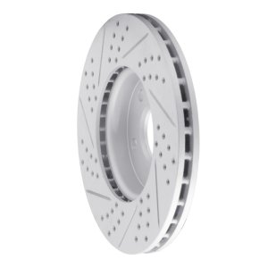 Ford Focus Brake Rotor (1) - Front Right - DFC - Geoperf Drilled & Slotted - `12-`18