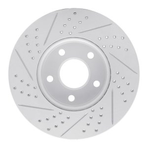 Ford Focus Brake Rotor (1) - Front Right - DFC - Geoperf Drilled & Slotted - `12-`18