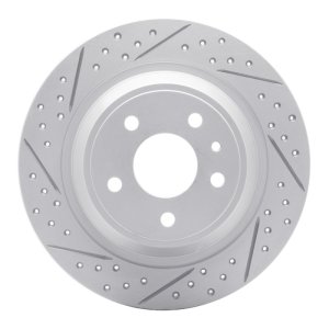 Ford Fusion Brake Rotor (1) - Rear Left - DFC - Drilled & Slotted Geoperformance - `13-`20 Ford Fusion Brake Rotor (1) - Rear Left - DFC - Drilled & Slotted Geoperformance - `13-`20