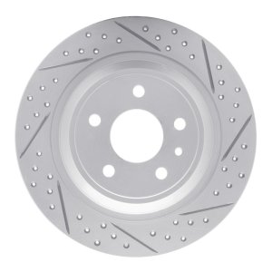 Ford Fusion Brake Rotor (1) - Rear Right - DFC - Drilled & Slotted Geoperformance - `13-`20