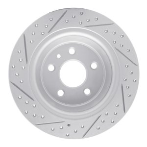 Ford Fusion Brake Rotor (1) - Rear Right - DFC - Drilled & Slotted Geoperformance - `13-`20