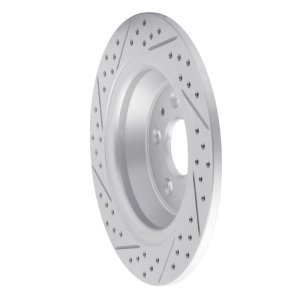 Ford Fusion Brake Rotor (1) - Rear Right - DFC - Drilled & Slotted Geoperformance - `13-`20