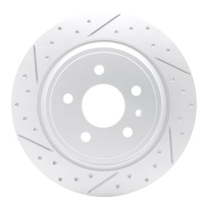 Ford Escape Brake Rotor (1) - Rear Left - DFC - Drilled & Slotted Geoperformance - `13-`20