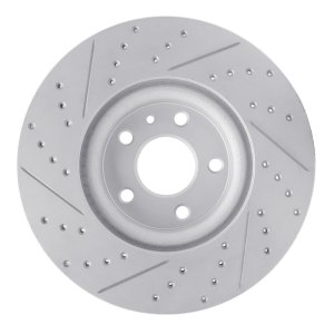 Ford Fusion Brake Rotor (1) - Front Right - DFC - Geoperformance Drilled & Slotted - `13-`20