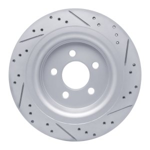Ford Mustang Brake Rotor (1) - Rear Left - DFC - Drilled & Slotted Geoperformance - `15-`23 Ford Mustang Brake Rotor (1) - Rear Left - DFC - Drilled & Slotted Geoperformance - `15-`23