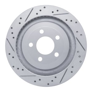 Ford Mustang Brake Rotor (1) - Rear Left - DFC - Drilled & Slotted Geoperformance - `15-`23 Ford Mustang Brake Rotor (1) - Rear Left - DFC - Drilled & Slotted Geoperformance - `15-`23
