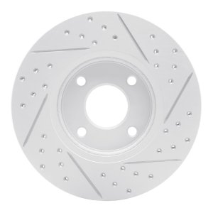 Ford Transit Courier Brake Rotor (1) - Front Left - DFC - Drilled & Slotted Geoperformance - `14-`23