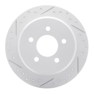 Ford Explorer Brake Rotor (1) - Rear Left - DFC - Geoperformance Rotor - Drilled and Slotted - `95-`02