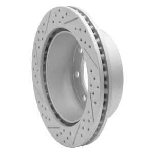 Ford F-350 Super Duty Brake Rotor (1) - Rear Right - DFC - Drilled & Slotted Geoperformance - `99-`05