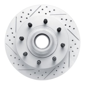 Ford Excursion Brake Rotor (1) - Front Left - DFC - Drilled & Slotted Geoperformance - `99-`02