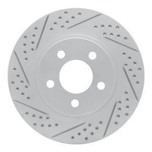 Ford Explorer Sport Trac Brake Rotor (1) - Front Left - DFC - Drilled & Slotted Geoperformance - `01-`11