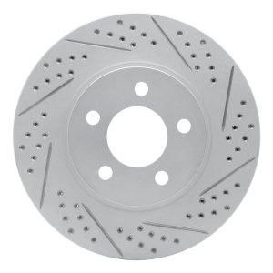 Ford Explorer Sport Brake Rotor (1) - Front Right - DFC - Drilled & Slotted Geoperformance - `01-`11