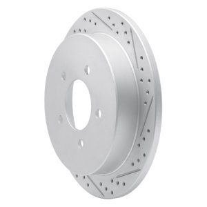 Ford F-150 Brake Rotor (1) - Rear Right - DFC - Drilled & Slotted Geoperformance - `97-`04