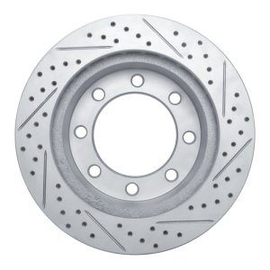 Ford F-250 Super Duty Brake Rotor (1) - Front Left - DFC - Drilled & Slotted Geoperformance - `99-`05
