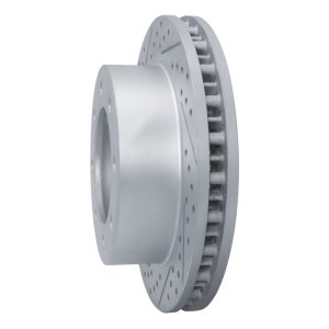 Ford F-250 Super Duty Brake Rotor (1) - Front Left - DFC - Drilled & Slotted Geoperformance - `99-`05
