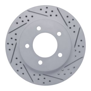 Ford Expedition Brake Rotor (1) - Front Right - DFC - Drilled & Slotted Geoperformance - `97-`02