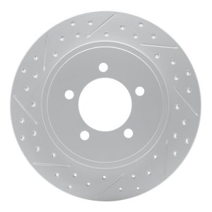 Ford Explorer Sport Trac Brake Rotor (1) - Rear Left - DFC - Drilled & Slotted Geoperformance - `02-`10