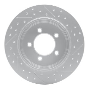 Ford Explorer Sport Trac Brake Rotor (1) - Rear Left - DFC - Drilled & Slotted Geoperformance - `02-`10