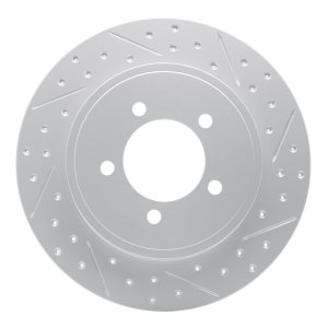 Ford Explorer Brake Rotor (1) - Rear Right - DFC - Drilled & Slotted Geoperformance - `02-`10