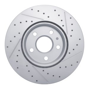 Ford Explorer Brake Rotor (1) - Front Right - DFC - Drilled & Slotted Geoperformance - `02-`05