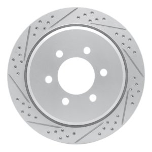 Ford Expedition Brake Rotor (1) - Rear Left - DFC - Drilled & Slotted Geoperformance - `02-`06