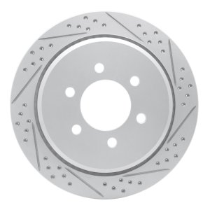 Ford Expedition Brake Rotor (1) - Rear Right - DFC - Drilled & Slotted Geoperformance - `02-`06