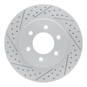 Ford Expedition Brake Rotor (1) - Front Left - DFC - Drilled & Slotted Geoperformance - `02-`06