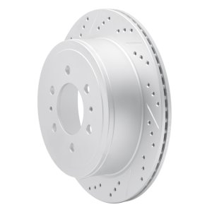 Ford F-150 Brake Rotor (1) - Rear Left - DFC - Geoperformance - Drilled & Slotted - `04-`11