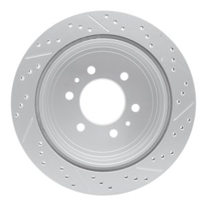 Ford F-150 Brake Rotor (1) - Rear Left - DFC - Geoperformance - Drilled & Slotted - `04-`11