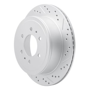 Ford F-150 Brake Rotor (1) - Rear Right - DFC - Geoperformance Drilled & Slotted - `04-`11